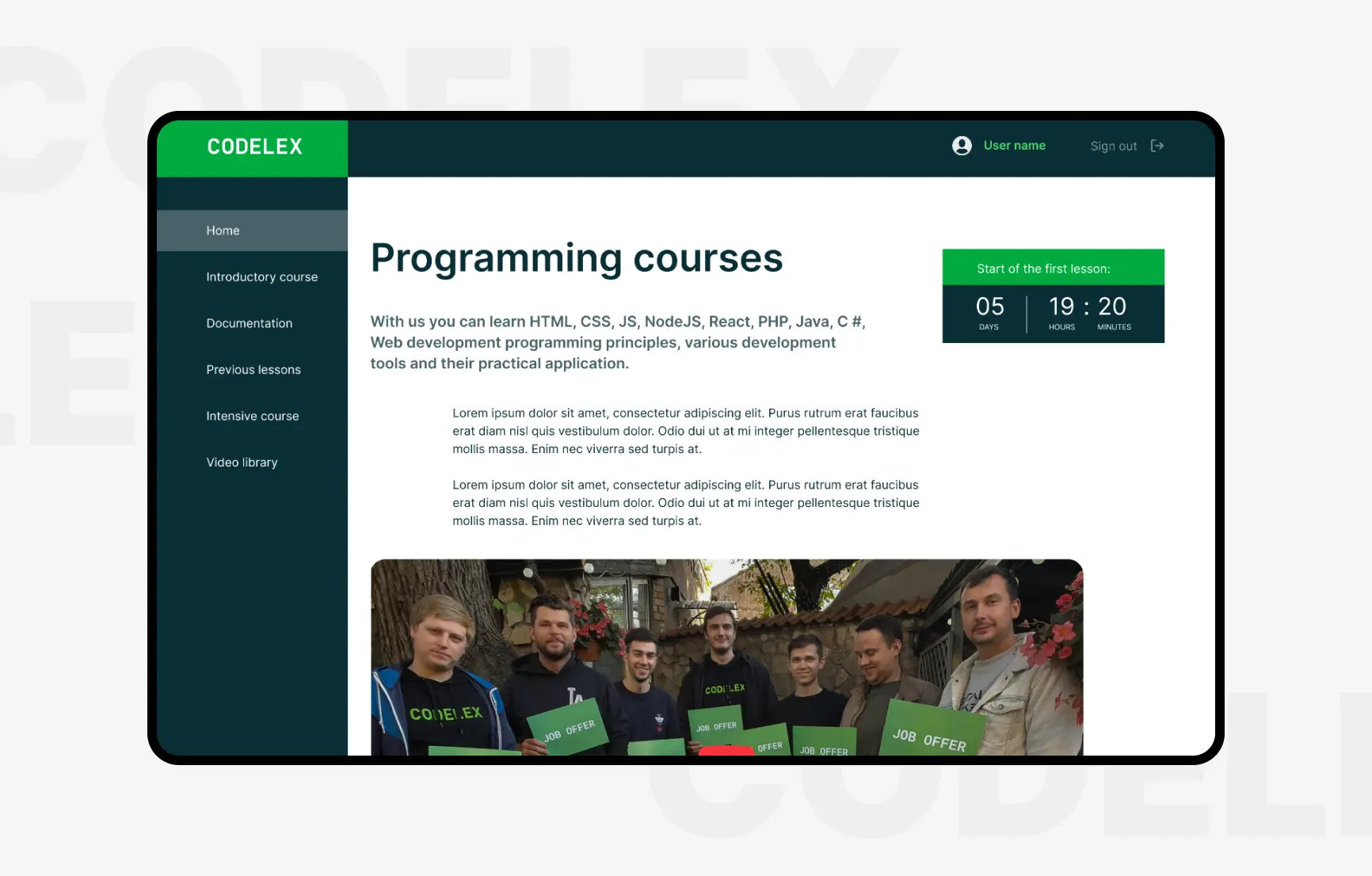 Project E-learning Platform Development