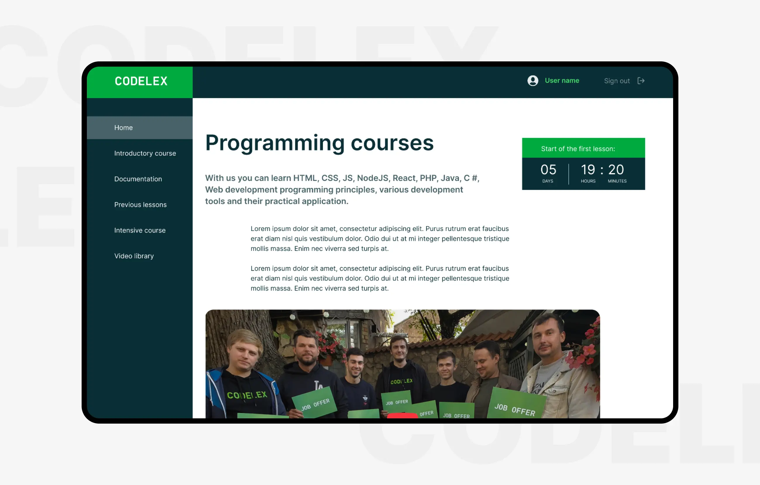 E-learning Platform Development